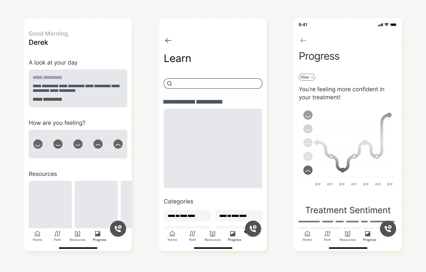 Blockframes of the app layout